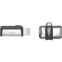 SanDisk Ultra Dual USB zibatmiņas disks (USB 3.1, C tips)