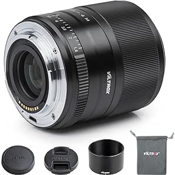 VILTROX 56mm F1.4 f/1.4 STM automātiskā fokusa objektīvs ar lielu atvērumu AF APC-S portreta objektīvs, kas ir saderīgs ar Canon EOS EF-M stiprinājuma spoguļkamerām M10 M100 M200 M3 M5 M50 M6 M6 II