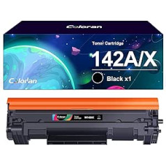 Coloran 142A 142X Schwarz Compatibel für HP 142A W1420A 142X W1420X Tonerkartusche for HP Laserjet M110 M110w M110we MFP M139 M139w M139we M140 M140w M1er (OhweS- Druckerp M14)