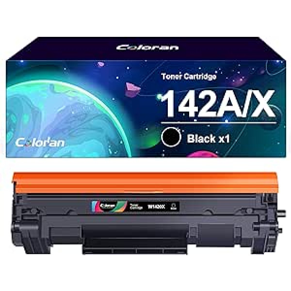 Coloran 142A 142X Schwarz Compatibel für HP 142A W1420A 142X W1420X Tonerkartusche for HP Laserjet M110 M110w M110we MFP M139 M139w M139we M140 M140w M1er (OhweS- Druckerp M14)