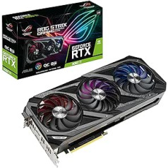 ASUS ROG Strix GeForce RTX3060 TI 8GB V2 OC Edition Gaming Graphics Card (Lite Hash Rate (LHR), Nvidia Ampere, PCIe 4.0, 2x HDMI 2.1, 3x DisplayPort 1.4a, ROG-STRIX-RTX3060TI-O8G-V2-GAMING)