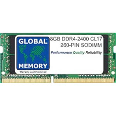 8GB DDR4 2400MHz PC4 19200 Work 260 – Pin SODIMM RAM, skirta nešiojamiesiems kompiuteriams