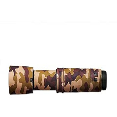 easyCover Lens Ozols Brūns Kamuflāžas Neoprēna Lens Protector Case saderīgs ar Canon RF 100-400 mm F5.6-8 IS USM, Brown Camouflage, LOCRF100400BC, Brown maskēšanās, LOCRF100400BC