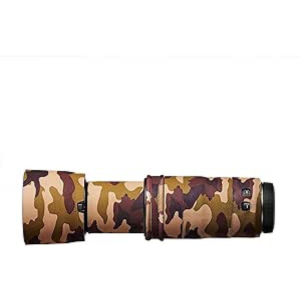 easyCover Lens Ozols Brūns Kamuflāžas Neoprēna Lens Protector Case saderīgs ar Canon RF 100-400 mm F5.6-8 IS USM, Brown Camouflage, LOCRF100400BC, Brown maskēšanās, LOCRF100400BC