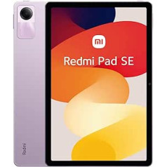 Xiaomi Redmi Pad SE Tikai WiFi 11 collu Octa Core 4 skaļrunis Global ROM Dolby Atmos 8000mAh Bluetooth 5.3 8MP + Dual USB 33W auto ātrā lādētājs (Lavender Purple Global, 256GB