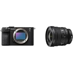 Sony Alpha 7C II bezspoguļa pilna kadra kamera (kompakta, 33 MP, reāllaika automātiskais fokuss, 10 bps, 4K video, noliecams LCD skārienekrāns) Melns + SEL1635G