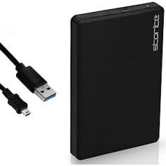 Storite 120 GB pārnēsājams ārējais cietais disks 2,5 collu HDD rezerves atmiņas disks ar USB 2.0 īpaši ātru datu pārsūtīšanu kompaktais cietais disks, kas saderīgs ar datoru, MAC, Windows, klēpjdatoru, galddatoru (melns)