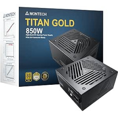 Montech Titan 850W - 80 Plus & Cybenetics Gold, Modular, PCIe 5.0-850 Watt