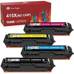 Toner Kingdom 415X Toner kartusche HP415X Suderinamas su HP 415X W2030X W2031X W2032X W2033X Ersatz für HP Color Laserjet Pro MFP M479dw M479fdw M479fdn Pro M454dwn M454dwn