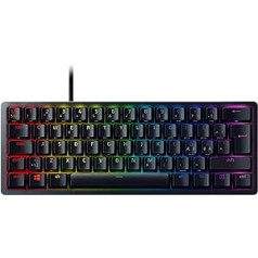 Razer Huntsman Mini (purpursarkans slēdzis) — Ziemeļvalstu izkārtojums