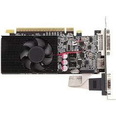 ciciglow Computer Graphics Card GT730 2GB GDDR3 64bit Graphics Card Support HDMI, VGA, DVI Interface, PCI Express 2.0, Graphics Card Slot with Fan (GT730 2GB GDDR3)