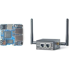 Nanopi R5C mini WLAN maršrutizatorius OpenWRT su Rockchip RK3568B2 Soc 4GB LPDDR4X RAM 0,8T NPU integruota dviguba PCIe 2,5Gbps Ethernet M.2 Key E USB prievadai FriendlyWrt Ubuntu palaikymas (su M.2 WLAN moduliu)