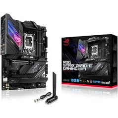 ASUS ROG Strix Z590-E Gaming WiFi mātesplates ligzda Intel LGA 1200 (Intel Z590, ATX, 4x M.2, PCIe 4.0, USB 3.2 Gen 2x2, WiFi6, Aura Sync)