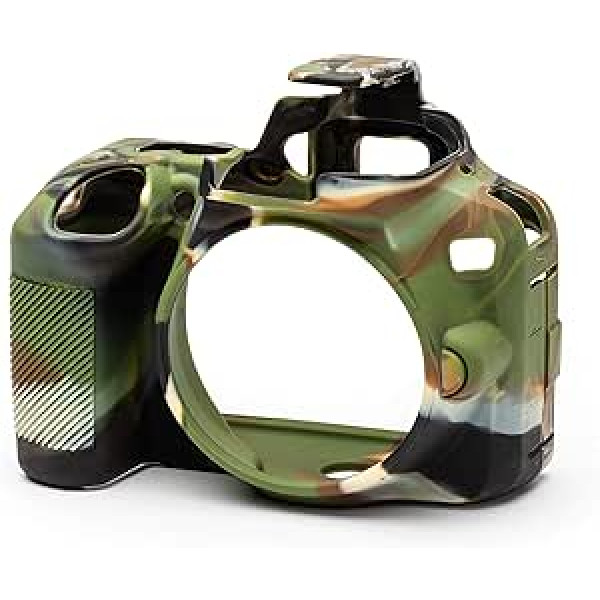 easyCover - Silicone camera case - Protection for your camera - Nikon D3500 - Camouflage