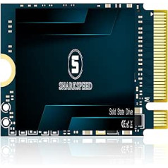 SHARKSPEED M.2 2230 SSD 512GB NVMe PCIe Gen 4.0 x4 30 mm, SSD cietā diska iekšējais cietvielu disks, kas paredzēts Steam Deck Surface Pro7+/ProX/klēpjdatoram3/klēpjdatoram4/klēpjdatoram Go Ultrabook Dell HP planšetdatoram (512 GB, M.2).