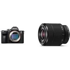 Sony Alpha 7R IIIA bezspoguļa pilna kadra kamera (42,4 megapikseļi, ātrs hibrīda autofokuss, 5 asu attēla stabilizācija), melns un SEL-2870 standarta tālummaiņas objektīvs