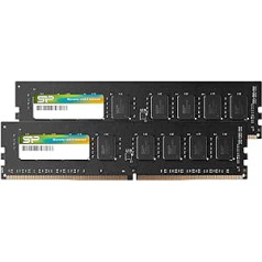 SP Silicon Power 32GB (2 x 16GB) DDR4-2666MHz 288pin CL19 1,2V ne-ECC nebuferinė UDIMM stalinio kompiuterio atmintis, suderinama su Intel Skylake-X platformomis / Kaby Lake-X CPU serijos pagrindinėmis plokštėmis