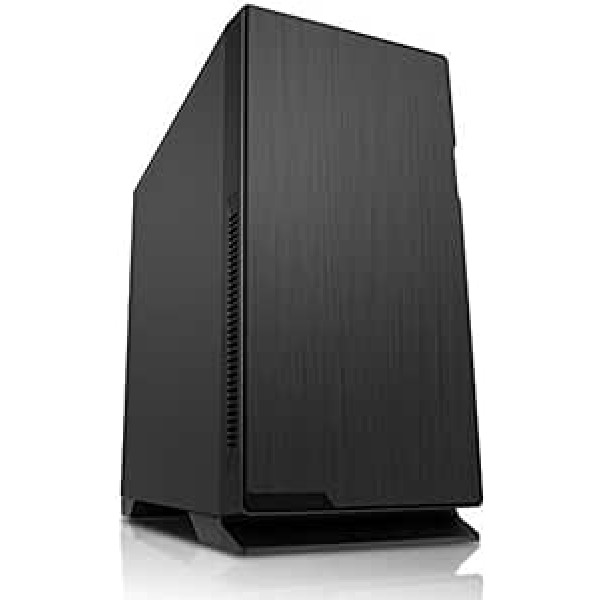 ITEK sylent 07 Midi-Tower melns datora korpuss – Datora korpuss (Midi-Tower, PC, ATX, Micro-ATX, Melns, Gaming, 0,7 mm)