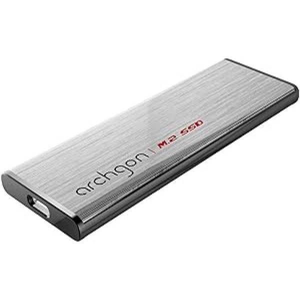 Archgon C50 M.2 240 GB USB 3.1 Gen 2 Type-C ārējais SSD sudrabs