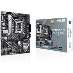 ASUS Prime H610M-A D4-CSM biznesa mātesplates ligzda Intel LGA 1700 (mATX, PCIe 4.0, 1Gb Ethernet, ASUS COM atkļūdošanas galvene, attālā IT pārvaldība)