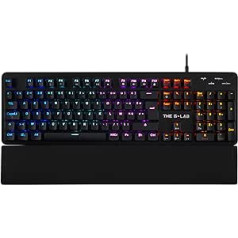 G-LAB Keyz Carbon-E RGB mehāniskā spēļu tastatūra (zils slēdzis) (melns)