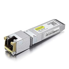 10Gtek for Ubiquiti 80 Meters 10GBase-T SFP+ Transceiver UF-RJ45-10G-80, RJ-45 to SFP+ CAT.6a