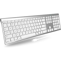 Macally UCACEKEY-US Ultra Slim USB-C tastatūra operētājsistēmai Mac US QWERTY taustiņu izkārtojums