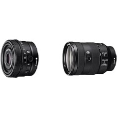 Sony SEL40F25G pilna formāta FE 40 mm F 2,5 G - Premium G sērijas objektīvs ar fiksētu fokusa attālumu un FE 24-105 mm f/4 G OSS | Pilns formāts, standarta tālummaiņas objektīvs (SEL24105G)