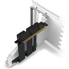 Nzxt vertikālais GPU montāžas komplekts-AB-RH175-W1-175 mm PCIe 4,0x16 stāvvads — GPU stiprinājuma lieljaudas tērauda kronšteins, melns/balts