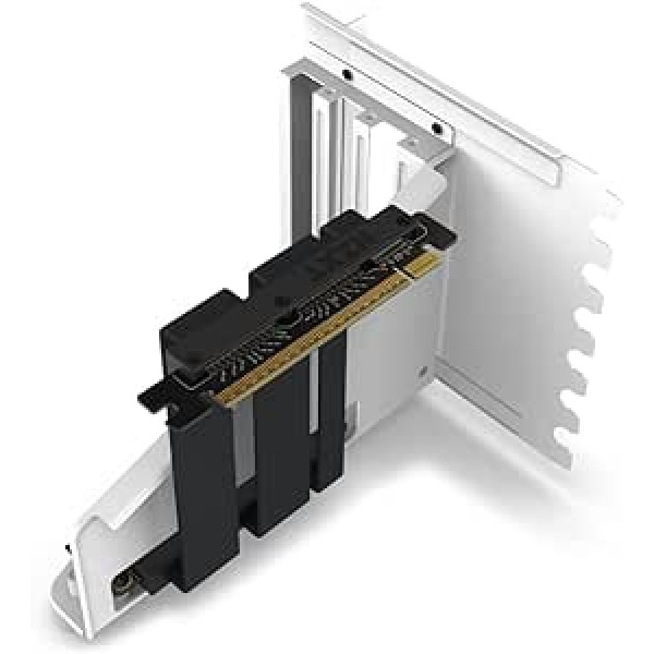 Nzxt vertikālais GPU montāžas komplekts-AB-RH175-W1-175 mm PCIe 4,0x16 stāvvads — GPU stiprinājuma lieljaudas tērauda kronšteins, melns/balts