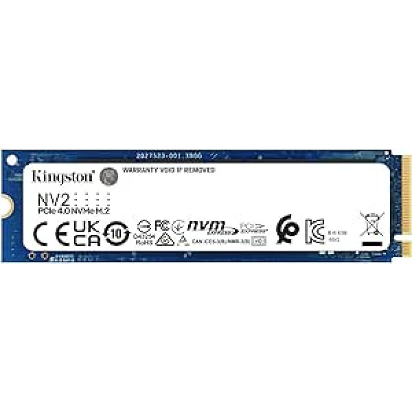 Kingston NV2 NVMe PCIe 4.0 iekšējais SSD 500 GB M.2 2280 — SNV2S/500G