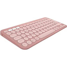 Logitech Pebble Keys 2 K380s — Rose, QWERTY UK izkārtojums