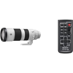 Sony FE 200-600mm f/5.6-6.3G OSS | Pilna kadra, super telefoto tālummaiņas objektīvs (SEL200600G) un RMT-DSLR2 bezvadu tālvadības pults DSLR un NEX kamerai