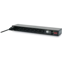 APC Rack PDU — AP7921B — Stromverteilung (schaltbar, 1U, 208/230V, 8 Ausgänge C13, IEC C20)