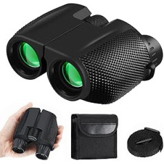 Afaneep Binoculars Adult 10 x 25 Small Compact Binoculars with BAK4 FMC HD Waterproof Binoculars for Bird Watching, Travel, Hunting, Outdoor Sports, Concerts and Theatre