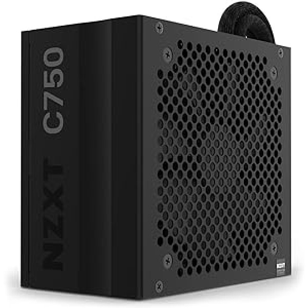 NZXT C750 Bronze PA-7B1BB-UK - 750 Watt PSU - 80 Plus Bronze Certified - DC-DC Technology - Semi Modular Design - Cable - ATX Gaming Power Supply