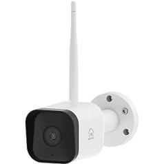 DELTACO Smart Home Smart IP drošības kamera - Āra IP65-2MP 1080p - ONVIF/RTSP - WiFi - Lietotne - Plaša diapazona antena - Balta