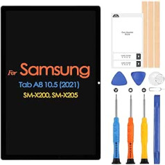 Samsung Galaxy Tab A8 2021 SM-X200 SM-X205 10,5 collu displeja nomaiņas skārienekrāna digitalizatora komplekts ar remonta komplektu