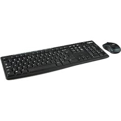 „Logitech MK270“ belaidės klaviatūros ir pelės rinkinys, 2,4 GHz belaidis ryšys per USB nano imtuvą, ilgas baterijos veikimo laikas, „Windows“ ir „ChromeOS“, JAV QWERTY išdėstymas – juoda