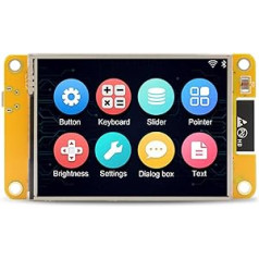 APKLVSR ESP32 Display, ESP32 Development Board WiFi Bluetooth 2.8 Inch 240 x 320 ESP32 Display TFT Module Touchscreen Compatible with Arduino/LVGL