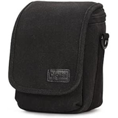 Canvas Shoulder Waist Bridge/Compact System Camera Carry Case Bag For Canon PowerShot SX500IS G15 G16 G1X SX510HS SX50HS G1X MKII, SX400IS SX170IS XS700HS SX520HS G7X SX710HS SX530HS SX410IS; Canon EOS M M3 (Black)