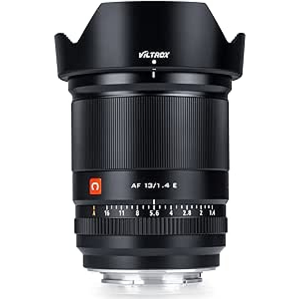 VILTROX 13 mm F1.4 E STM objektīvs Autofokuss APS-C īpaši plata leņķa objektīvs Sony E-Mount kamerai A7R A7RIII A7III A7RⅡ A7Ⅱ A7S A7R A7 A9 A9II A6500 A6400 A6300 A6000 Black