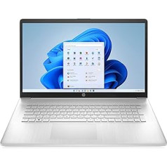 HP klēpjdators | 17,3 collu FHD displejs | AMD Ryzen 7 5825U | 16 GB DDR4 RAM | 512 GB SSD | AMD Radeon Graphics | Windows 11 Home | QWERTZ tastatūra | Sudrabs | ar HP Fast Charge