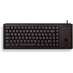 CHERRY Compact-Keyboard G84-4400 Tastatur USB, 83 Tasten Trackball (Englisch) schwarz