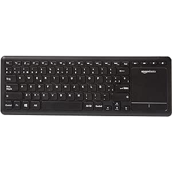 Amazon Basics bezvadu tastatūra ar skārienpaliktni viedtelevizoram — angļu (QWERTY)