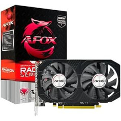 AFOX Radeon RX 560 4GB GDDR5 DVI HDMI DP dvigubas ventiliatorius AFRX560-4096D5H4-V2