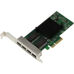 KALEA-INFORMATIQUE 4 portu Gigabit Ethernet tīkla kontrollera karte uz PCIe x4 portu ar Intel I82580 mikroshēmojumu