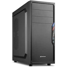 Sharkoon VS4-V PC Case (ATX, 3 x 3.5 Inch HDD Mounting Option, Cable Management System)