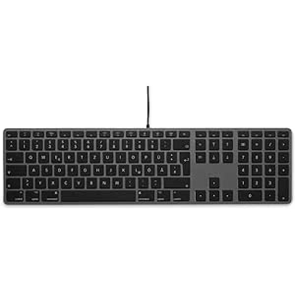 LMP 18244 Wired USB Keyboard for Mac Space Grey (German)