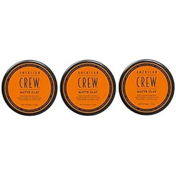 American Crew 3 American Crew Matte Clay no vidējas līdz spēcīgas noturības matēta apdare 85g